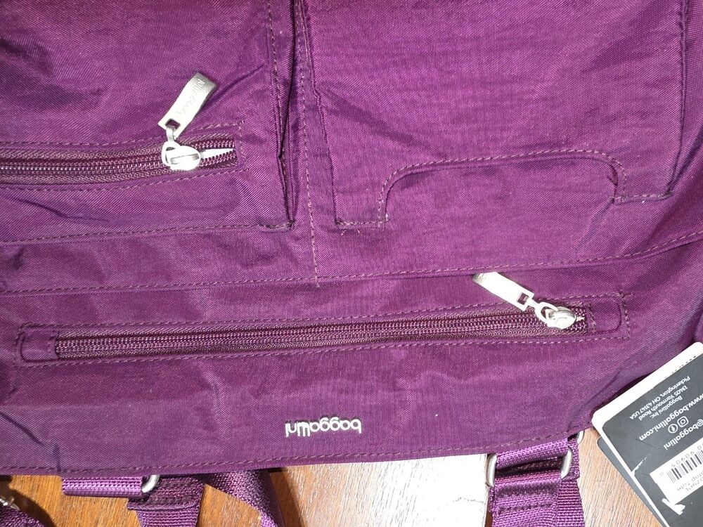 Baggallini Anywhere Day Laptop Tote Purple NWT RFID Travel Work Bag Lightweight - Picture 3 of 9